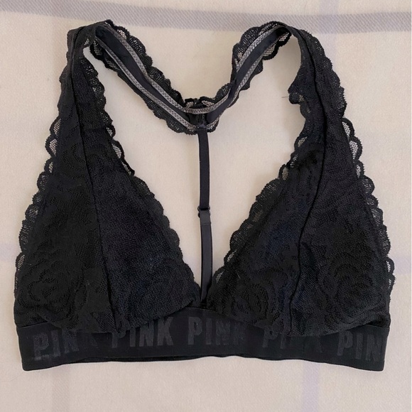 PINK Victoria's Secret Other - Pink Victoria’s Secret Black Lace Bralette